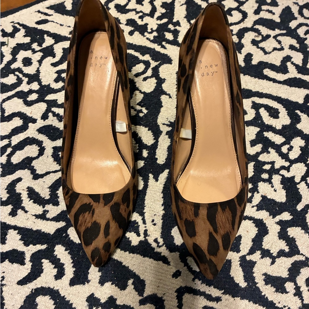 a new day Animal Print Heels